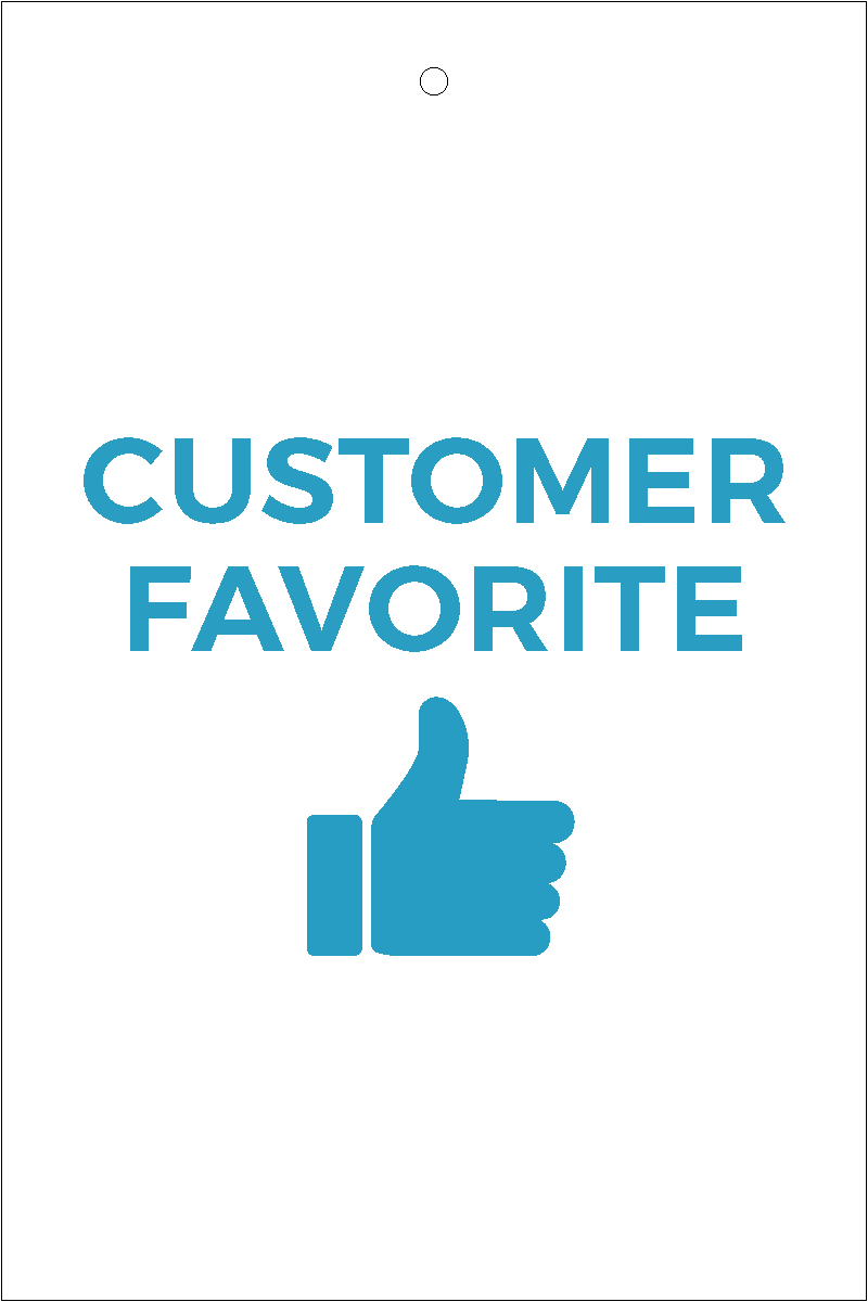 Hang Tag "Customer Favorite"