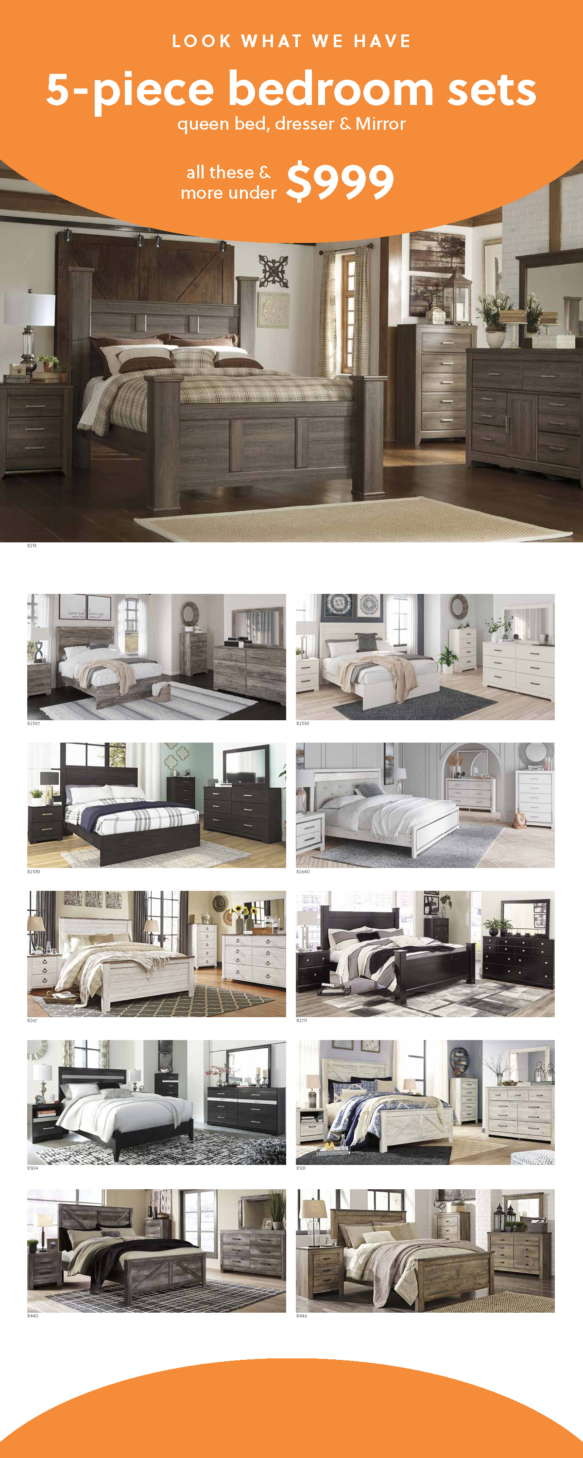 Stationary Signage Price Point Spider Banner -$999 Bedrooms (v3)