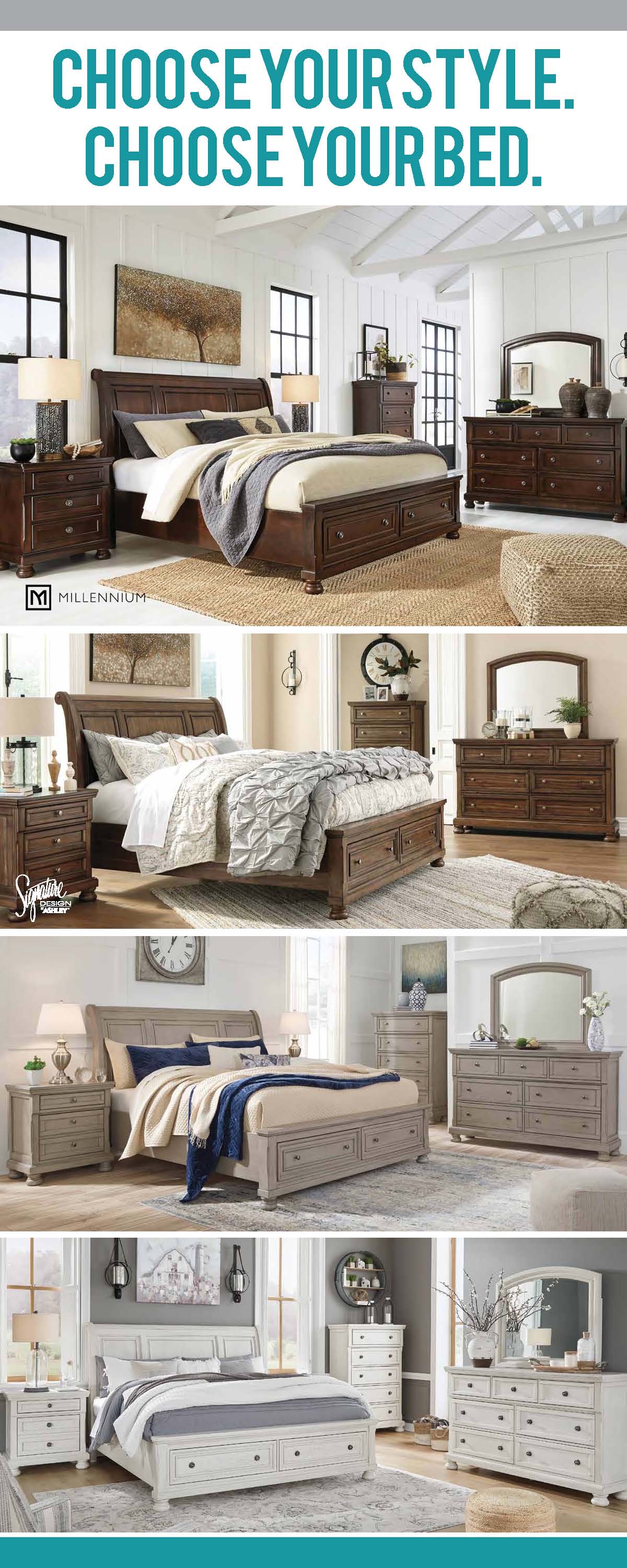 Casegoods Spider Banner - "Your Style, Your Bed"