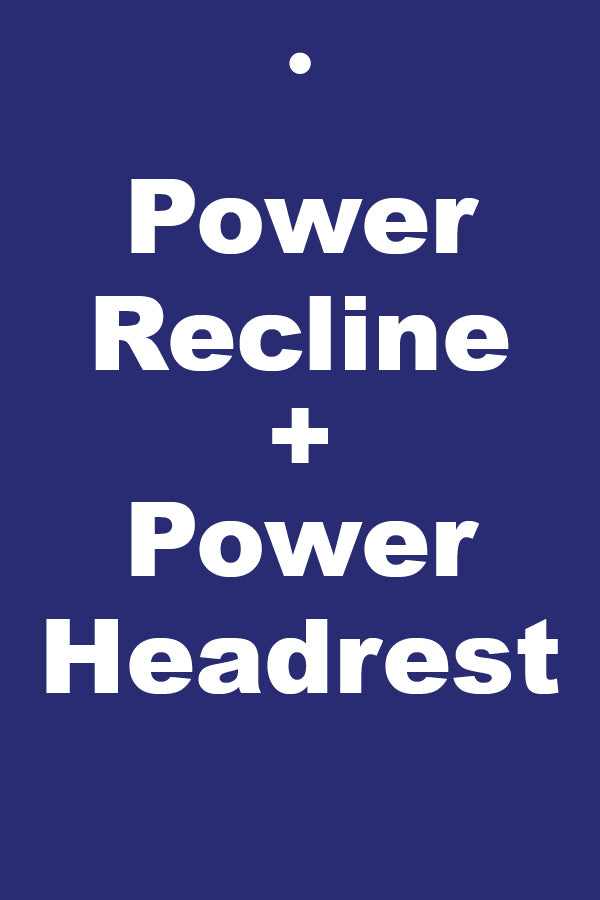 Hang Tag Power Recline + Power Headrest (Blue)