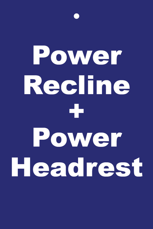 Hang Tag Power Recline + Power Headrest (Blue)