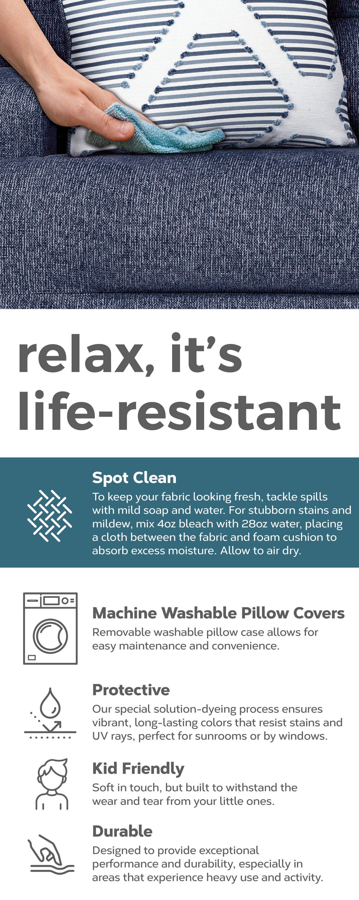 Nuvella Relax It's Life Resistant Spider Banner