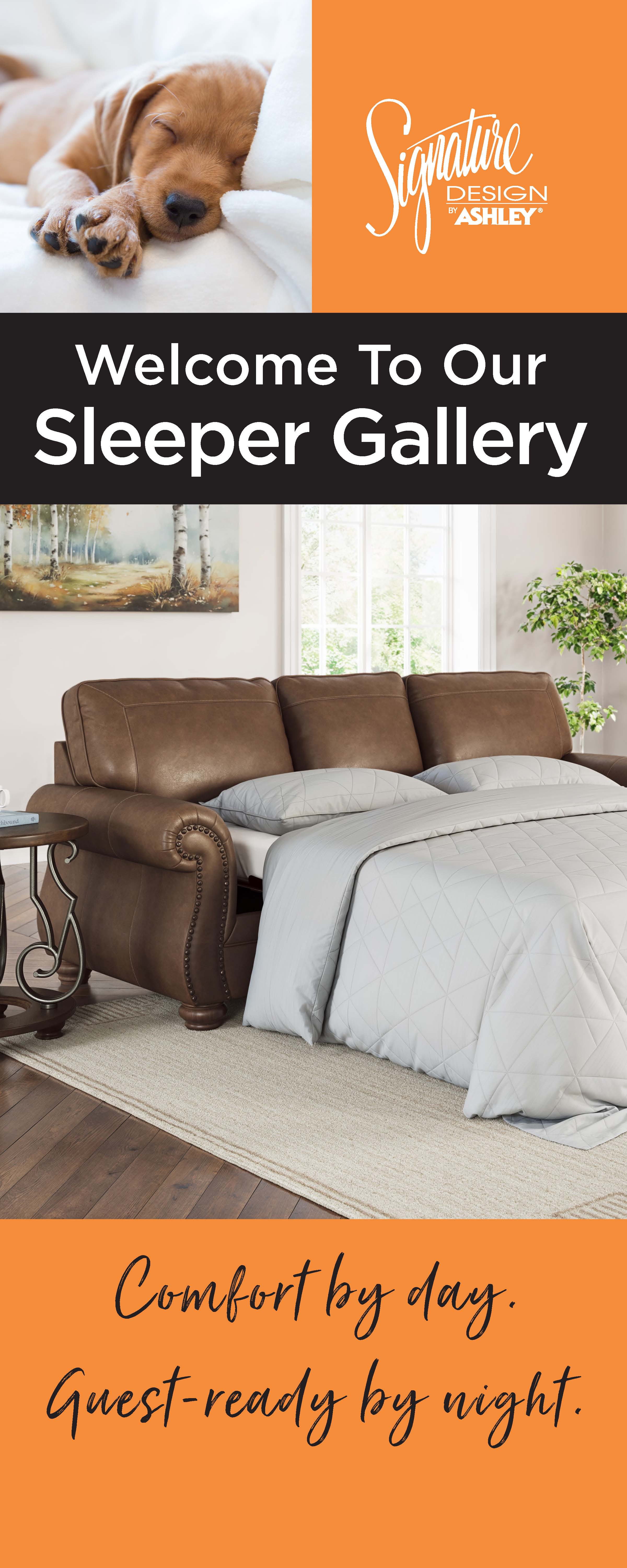 Sleeper Gallery Spider Banner – Imagine Ashley Signage Site