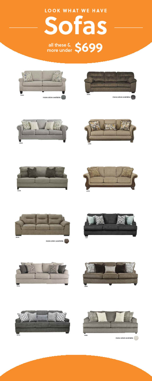 Stationary Signage Price Point Spider Banner -$699 Sofas (v1)